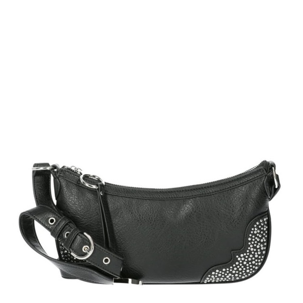 Jessica Simpson Women's Jessie Faux Leather Shoulder Handbag Meteorite NWT - Picture 1 of 4